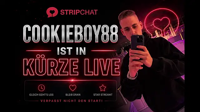 Snapshot of Cookieboy88 chatting on June 18, 11:58 am Cookieboy88 online show from June 18, 11:58 am