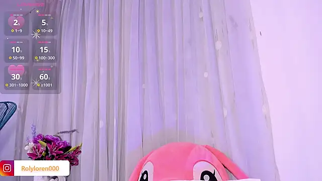 Snapshot of RolyLoren chatting on February 8, 12:28 am RolyLoren online show from February 8, 12:28 am