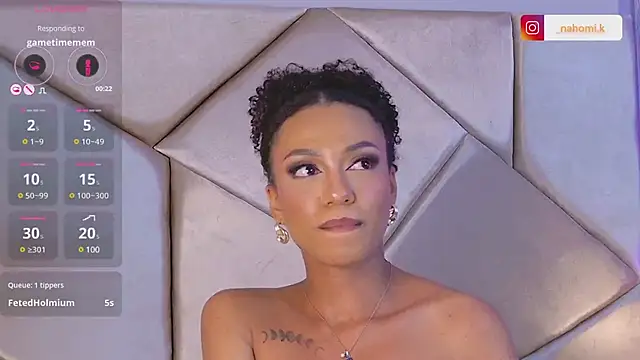 Snapshot of Nahomi_King chatting on February 14, 7:23 pm Nahomi King online show from February 14, 7:23 pm