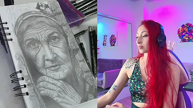 Snapshot of Vermelha_Gremory_ chatting on February 8, 1:32 am Vermelha Gremory  online show from February 8, 1:32 am