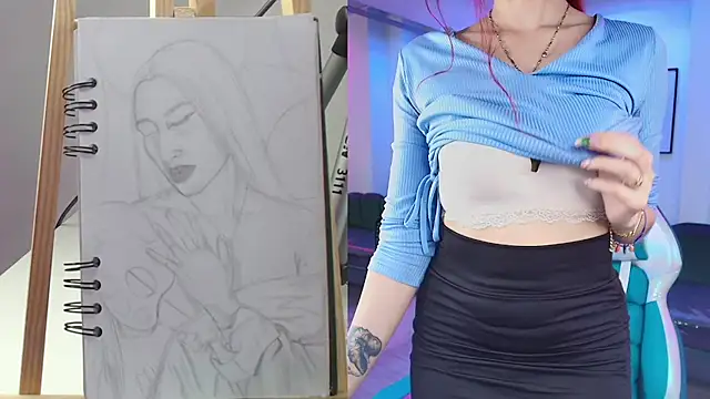 Snapshot of Vermelha_Gremory_ chatting on February 22, 2:06 am Vermelha Gremory  online show from February 22, 2:06 am