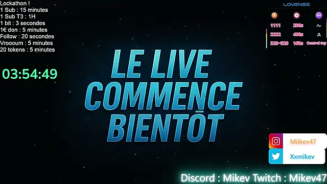 Snapshot of Mikev chatting on October 6, 6:05 pm Mikev online show from October 6, 6:05 pm