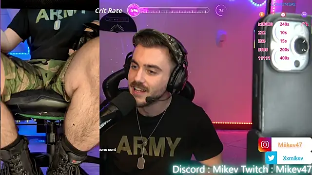 Snapshot of Mikev chatting on February 5, 7:07 pm Mikev online show from February 5, 7:07 pm