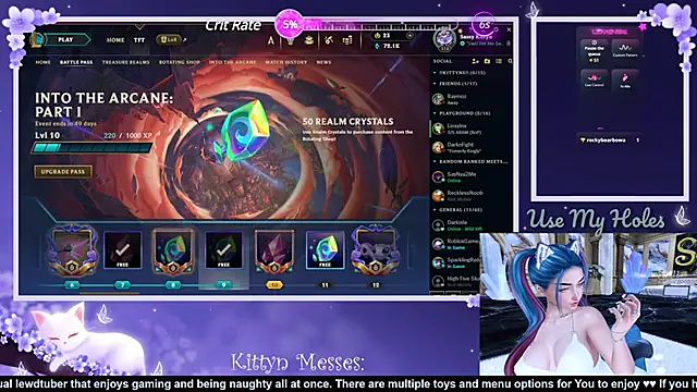 SassyKittyn online show from December 3, 6:15 am