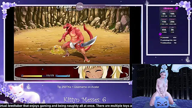 SassyKittyn online show from January 9, 9:27 am