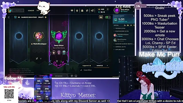 SassyKittyn online show from March 17, 7:02 am