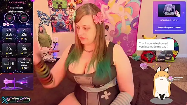 Snapshot of BabyZelda chatting on December 9, 8:01 pm BabyZelda online show from December 9, 8:01 pm