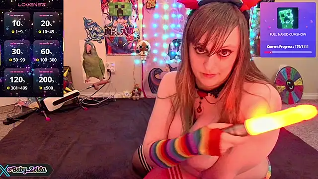 Snapshot of BabyZelda chatting on February 18, 7:21 am BabyZelda online show from February 18, 7:21 am