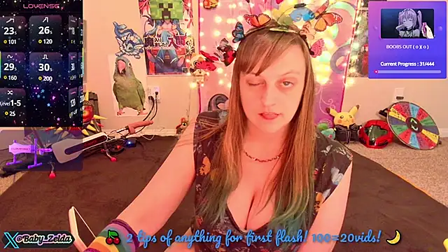 Snapshot of BabyZelda chatting on March 23, 8:26 am BabyZelda online show from March 23, 8:26 am