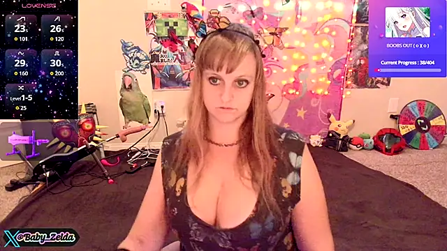 Snapshot of BabyZelda chatting on October 1, 10:10 am BabyZelda online show from October 1, 10:10 am