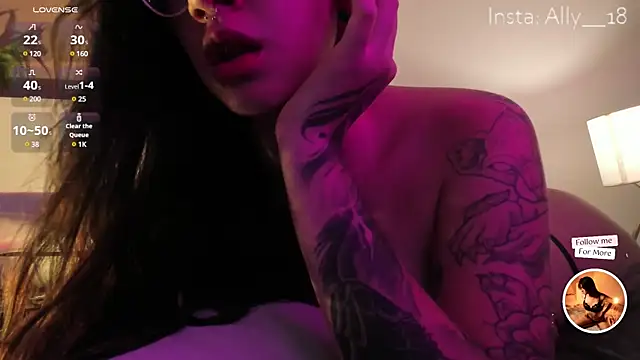 Ally addams online show from February 13, 9:41 am