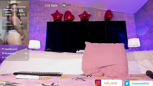 LottiCarter online show from February 20, 8:17 am