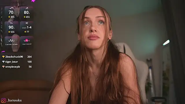 Snapshot of harus4ku chatting on February 3, 6:24 am harus4ku online show from February 3, 6:24 am