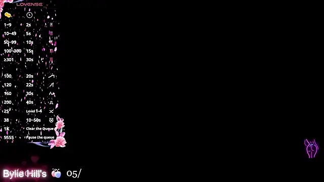 Bylie Hills online show from October 6, 9:23 pm