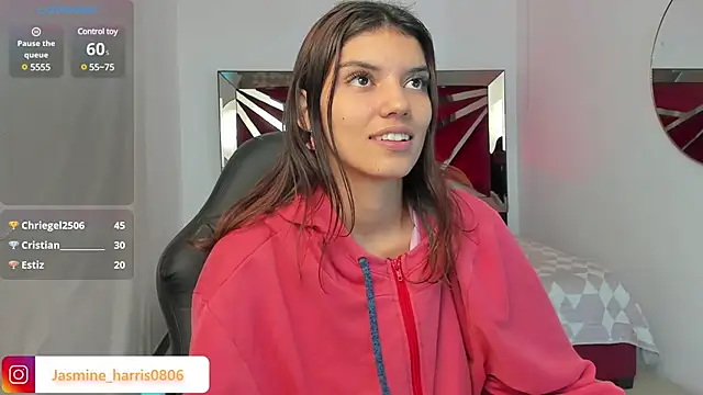 Snapshot of JasmineHarris chatting on January 5, 1:58 pm JasmineHarris online show from January 5, 1:58 pm