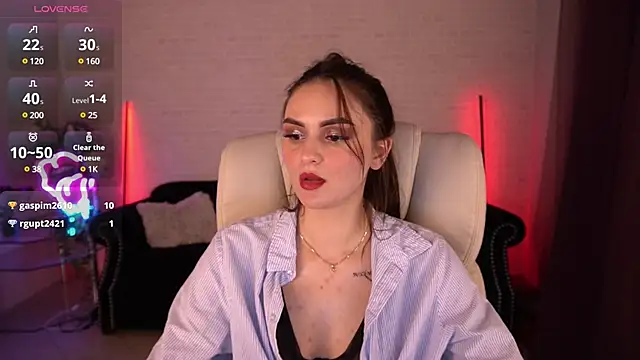 Snapshot of MilashaLovely chatting on January 27, 9:55 am MilashaLovely online show from January 27, 9:55 am