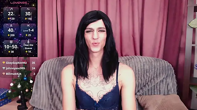  CRYSTAL tgirl online show from December 24, 8:05 pm