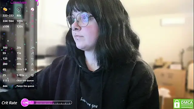 cute aggro gamer girl online show from December 10, 1:54 am