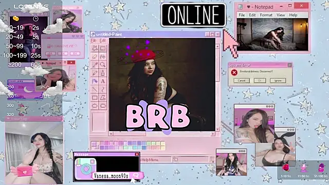 vanesa moon   online show from March 14, 10:49 pm