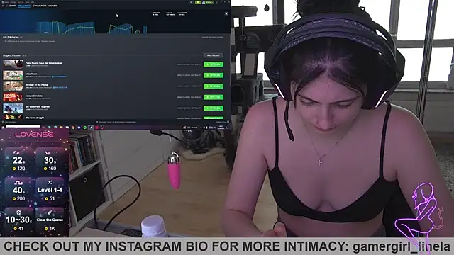 Snapshot of Gamergirl-Linela chatting on September 23, 2:53 pm Gamergirl-Linela online show from September 23, 2:53 pm