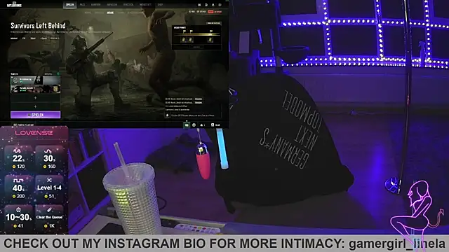 Snapshot of Gamergirl-Linela chatting on September 30, 2:05 am Gamergirl-Linela online show from September 30, 2:05 am