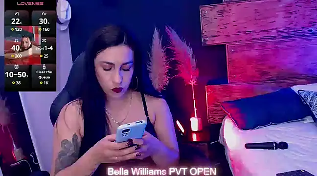 Bella williamss  online show from March 4, 8:27 pm