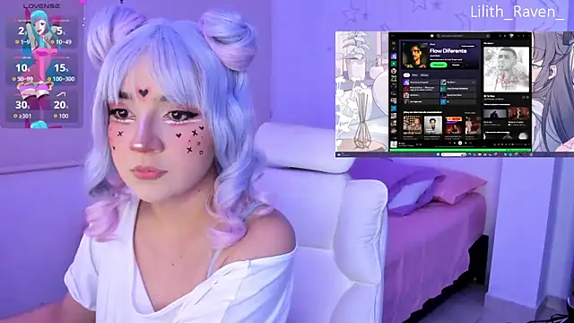 Snapshot of Lilith_Raven_ chatting on October 18, 4:59 am Lilith Raven online show from October 18, 4:59 am