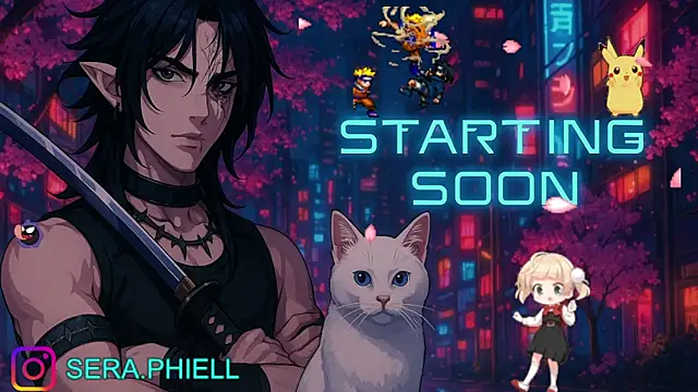 Snapshot of Seraphiell chatting on October 7, 12:41 am Seraphiell online show from October 7, 12:41 am