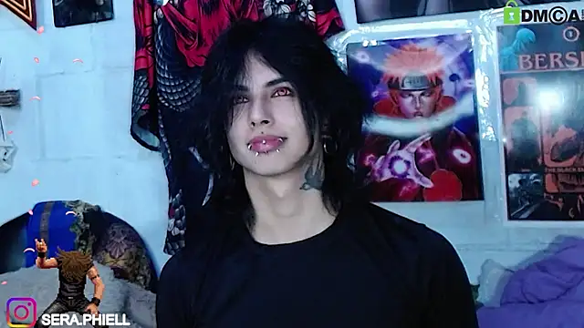 Snapshot of Seraphiell chatting on October 9, 1:36 am Seraphiell online show from October 9, 1:36 am