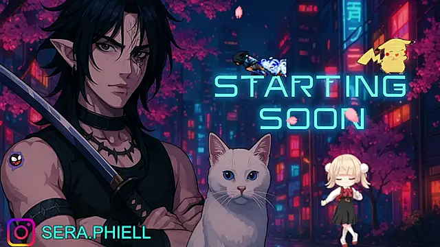 Snapshot of Seraphiell chatting on December 16, 1:10 am Seraphiell online show from December 16, 1:10 am