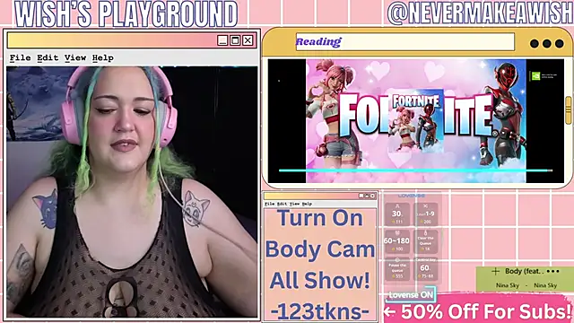 nevermakeawish online show from February 21, 5:47 pm