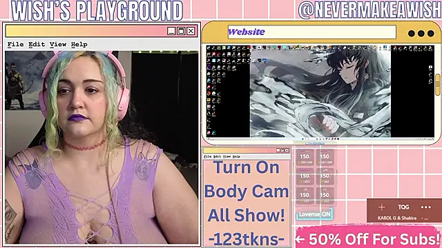 nevermakeawish online show from March 15, 9:37 am