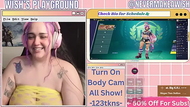 nevermakeawish online show from April 19, 10:36 am