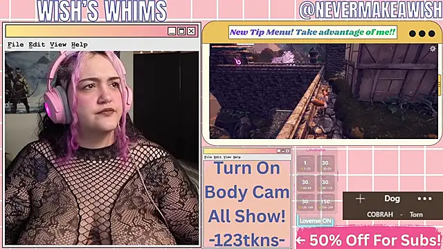 Snapshot of nevermakeawish chatting on June 5, 8:53 am nevermakeawish online show from June 5, 8:53 am