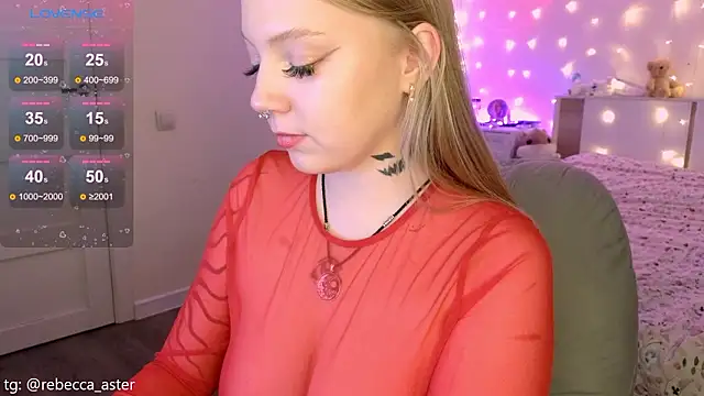 RebeccaAster online show from February 20, 4:40 pm