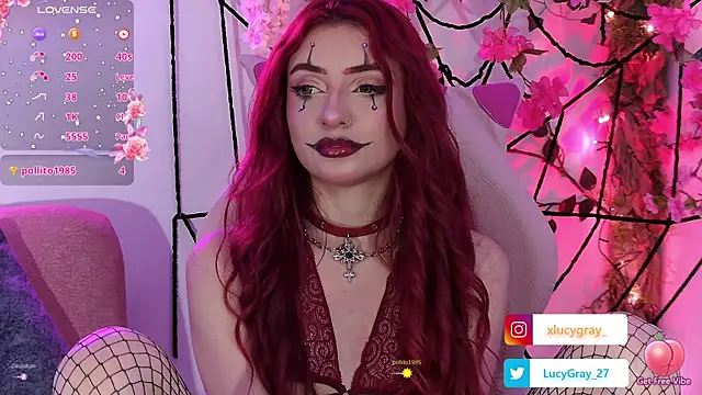 Snapshot of LucyGray chatting on October 10, 3:16 am LucyGray online show from October 10, 3:16 am