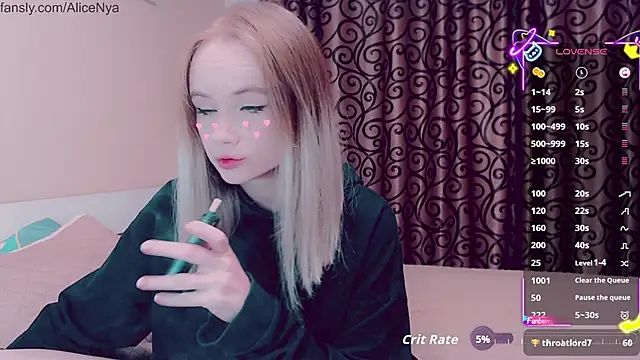 AliceNya cute online show from October 24, 4:53 am