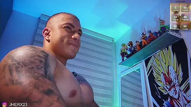 Snapshot of Jherxx chatting on October 25, 3:47 am Jherxx online show from October 25, 3:47 am