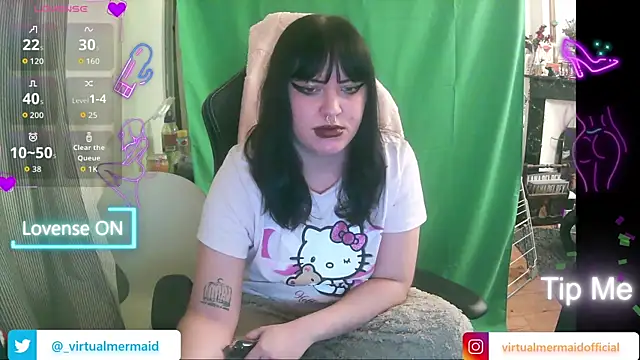 Virtualmermaidofficial online show from January 9, 10:00 pm