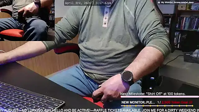 DeanonCam online show from April 3, 8:18 pm