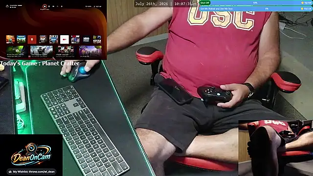 Snapshot of DeanonCam chatting on July 26, 3:08 pm DeanonCam online show from July 26, 3:08 pm