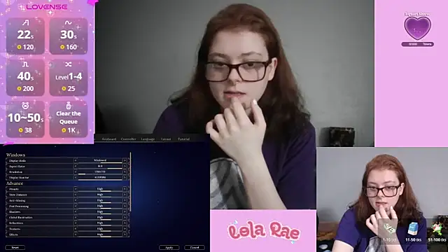 Snapshot of lolarae_xx chatting on May 27, 10:18 pm lolarae xx online show from May 27, 10:18 pm