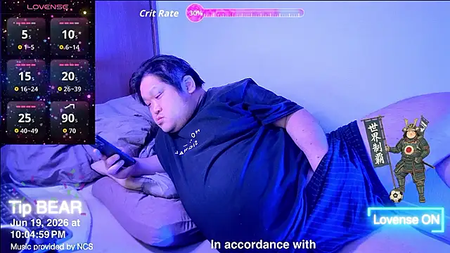 ChubbyBEAR039 online show from June 19, 1:04 pm