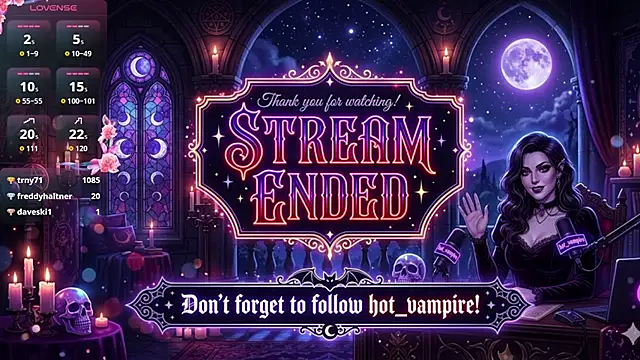 hot vampire online show from June 3, 2:33 pm