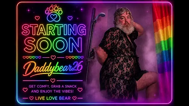 Snapshot of Daddybear26 chatting on June 15, 5:15 pm Daddybear26 online show from June 15, 5:15 pm