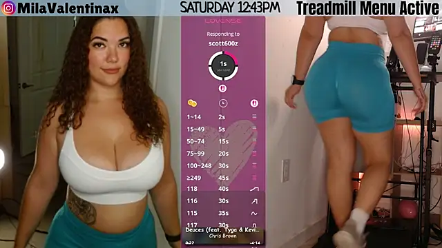 Snapshot of MilaValentina chatting on May 23, 4:44 pm MilaValentina online show from May 23, 4:44 pm