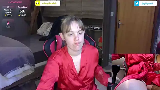 Snapshot of MissGirly chatting on March 20, 1:04 pm MissGirly online show from March 20, 1:04 pm