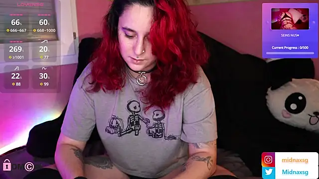 midnaxsg online show from January 9, 6:57 pm