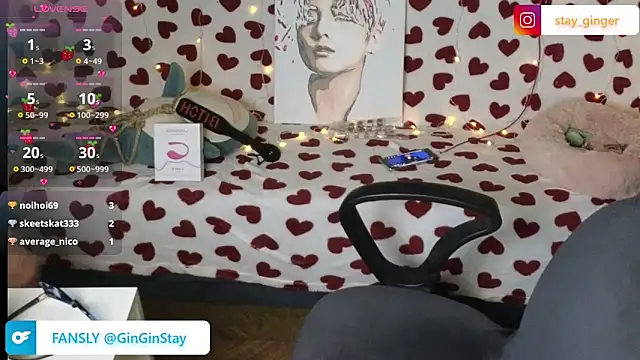 Ginger Stay online show from March 22, 10:17 am