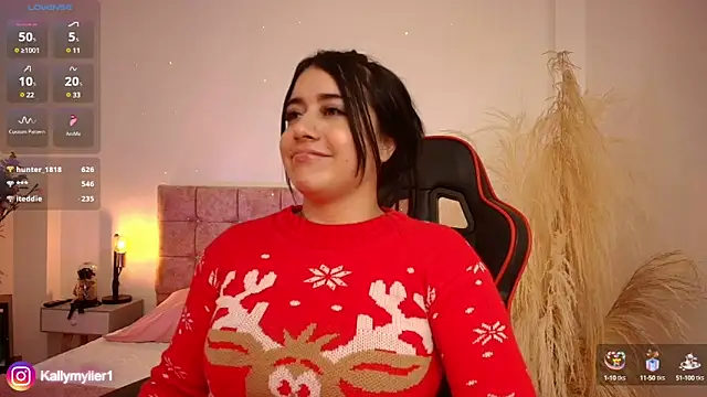 Snapshot of KallyMyller1 chatting on December 24, 9:44 pm KallyMyller1 online show from December 24, 9:44 pm